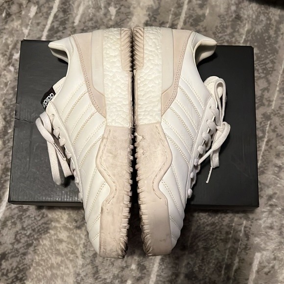 Adidas X Alexander Wang BBall Leather Sneakers in Core White - Picture 7 of 15